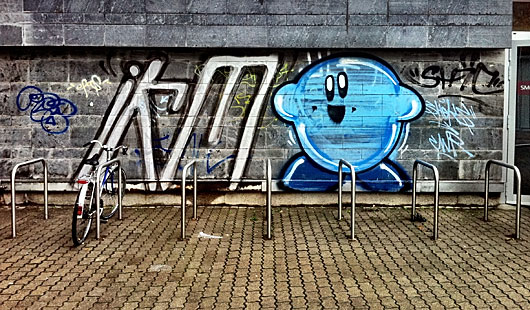 kirby-grafitti in leipzig