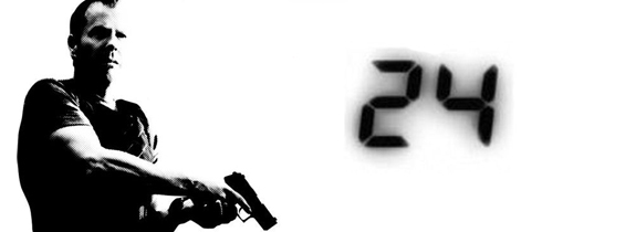 Montage Jack Bauer und 24-Logo